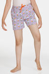 Zivame Girls Looney Tunes Knit Cotton Shorts - Lilac Breeze — thumbnail 2